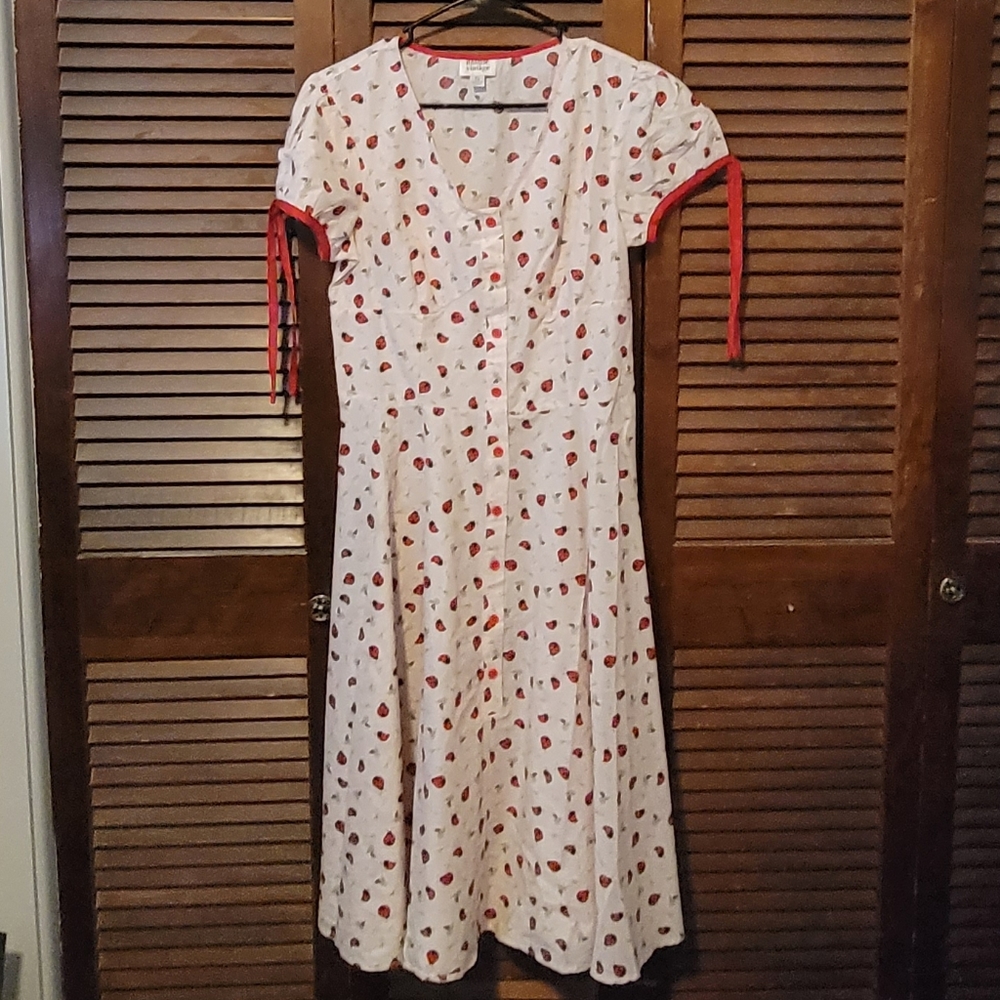Medium 50s style Unique Vintage Ladybug Dress